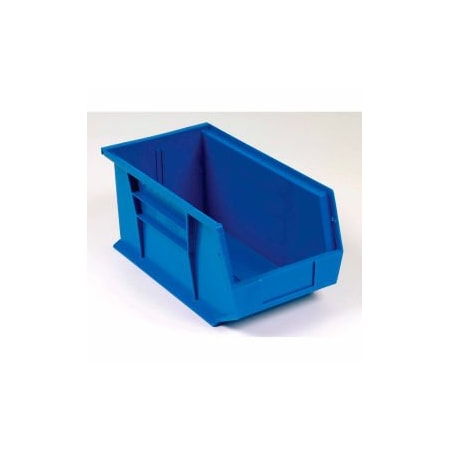 Quantum Storage Systems Hang & Stack Storage Bin, Plastic, Blue, 12 PK QUS240BL**